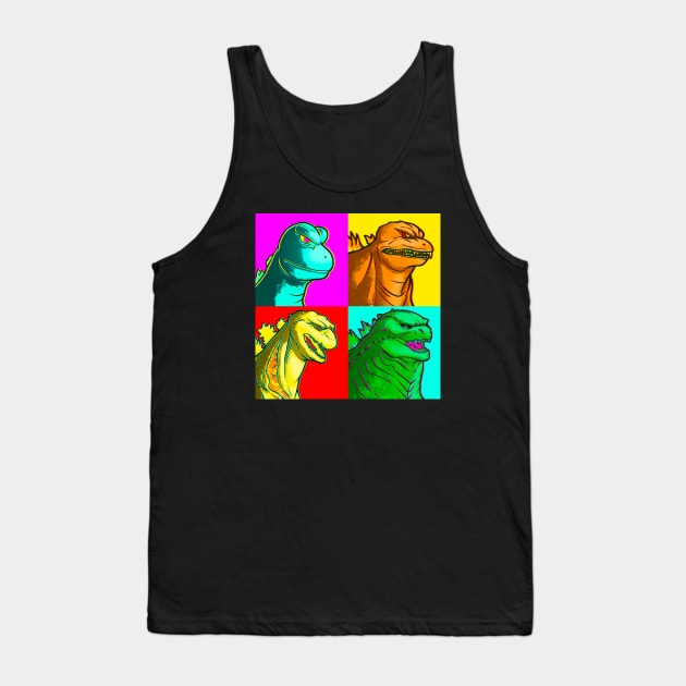 Popzilla! Tank Top by juanotron